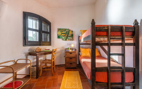 Capo Boi: Property, Furniture, Bunk Bed, Window, Picture Frame, Wood, Interior Design, Architecture, Floor, Table
