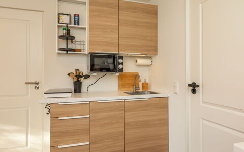 Studio by Luk: Cabinetry, Furniture, Wood, Flooring, Countertop, Cupboard, Interior Design, Floor, Drawer, Kitchen