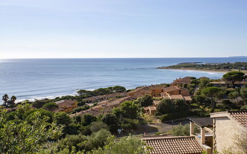 Villetta Seaside Sardegna: Sky, Blue, Water, Horizon, Coast, Summer, Sea, Residential Area, Coastal And Oceanic Landforms, Landscape