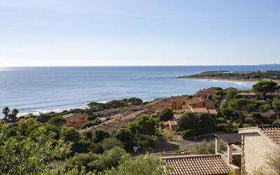 Villetta Seaside Sardegna: Sky, Blue, Water, Horizon, Coast, Summer, Sea, Residential Area, Coastal And Oceanic Landforms, Landscape