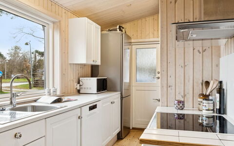 Torbjörn - 100M from the Sea: Wood, Kitchen, Kitchen Appliance, Countertop, Major Appliance, Ceiling, Interior Design, Home, Cabinetry, Plumbing Fixture