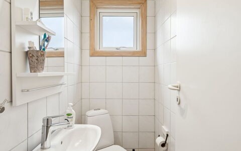 Torbjörn - 100M from the Sea: Wall, Flooring, Floor, Plumbing Fixture, Interior Design, Toilet Seat, Toilet, Bathroom, Sink, Ceiling