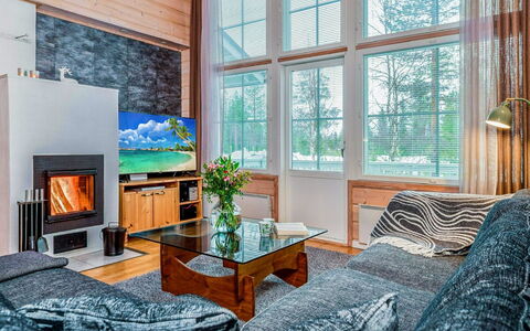 Rukan Tunturituuli: Wood, Interior Design, Flooring, Ceiling, Furniture, Floor, Living Room, Home, Room, Wood Flooring
