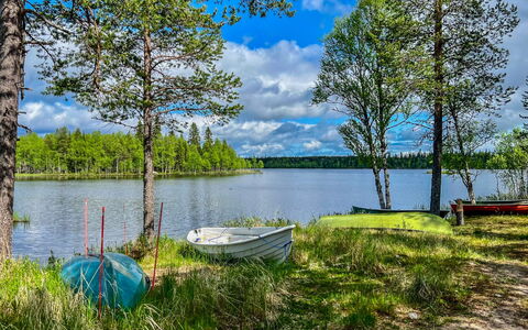 Rukan Tunturituuli: Blue, Water, Body Of Water, Water Resources, Green, Nature, Tree, Natural Environment, Natural Landscape