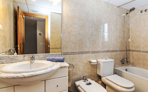 Llevant: Mirror, Tap, Plumbing Fixture, Bathroom Sink, Property, Sink, Photograph, Bathroom Cabinet, Bathroom, Blue