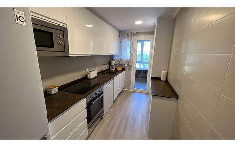 Jávea 444: Cabinetry, Countertop, Building, Kitchen, Home Appliance, Sink, Interior Design, Wood, Flooring, Floor