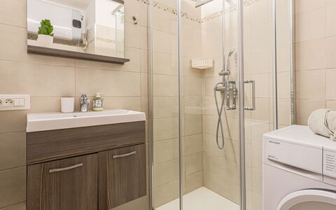 Le Diplomate: Bathroom, Flooring, Interior Design, Plumbing Fixture, Floor, Bathroom Cabinet, Bathroom Sink, Sink, Tap, Toilet