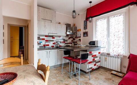 Atena: Table, Furniture, Cabinetry, Wood, Window, Kitchen, Architecture, Countertop, Living Room, Flooring