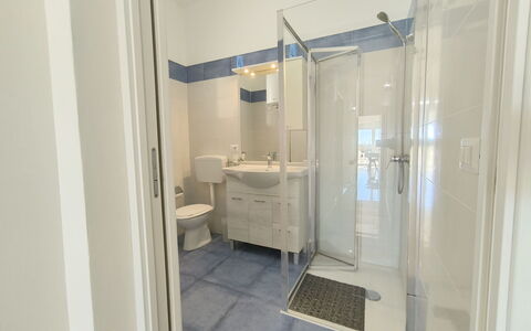 Ugento 1: Flooring, Floor, Interior Design, Room, Door, Ceiling, Plumbing Fixture, Plumbing, Apartment