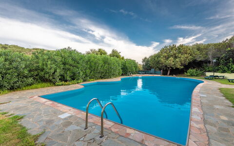 Apartments With Pool Country Village, Stintino: Blue, Water, Swimming Pool, Shade, Resort, Reflection, Landscaping, Reflecting Pool, Water Feature, Eco Hotel