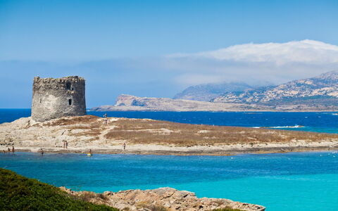 Villetta Mare Blu With Pool, Country Village, Stin: Blue, Coast, Horizon, Coastal And Oceanic Landforms, Rock, Sea, Landscape, Beach, Headland, Terrain