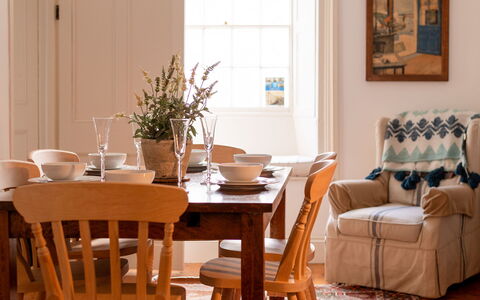Hillside: Table, Property, Building, Sky, Window, Wood, Interior Design, Cloud, Lighting, Outdoor Furniture