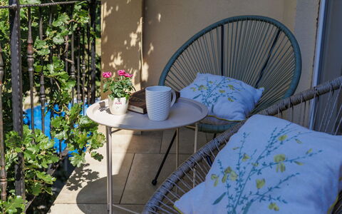 Fameja: Furniture, Outdoor Furniture, Chair, Flowerpot, Cushion, Outdoor Table, Houseplant, Garden, Throw Pillow, Wicker