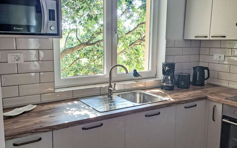 Fameja: Cabinetry, Kitchen Sink, Countertop, Property, Window, Sink, Building, Tap, White, Kitchen Appliance
