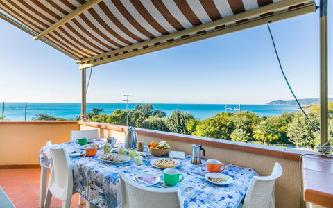 Castiglioncello 230: Sky, Water, Building, Property, Plant, Swimming Pool, Green, Tree, Azure, Shade