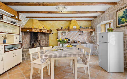 Franz: Furniture, Interior Design, Kitchen, Flooring, Floor, Wood, Ceiling, Chair, Room, Countertop