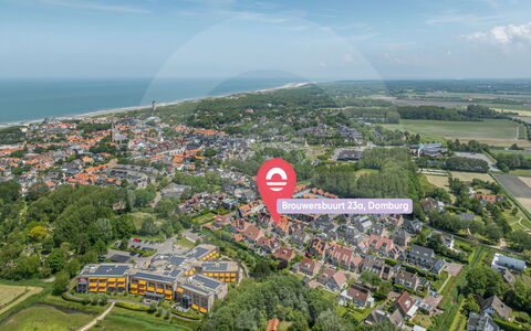 Domburgse Oase: Residential Area, Urban Design, Bird'S-Eye View, Apartment, Estate, Suburb, Aerial Photography, Landscaping, Plantation, Campus