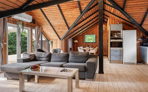 Jantje - 500M to the Fjord: Wood, Cottage, Home, Hardwood, Ceiling, Porch, Log Cabin, Door, Beam, Wood Flooring