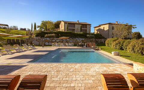 Le Volte, Borgo Campassini, Monteriggioni: Home, Swimming Pool, Estate, Farmhouse, Villa, Outdoor Furniture, Resort, Cottage, Garden, Landscaping