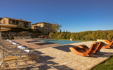 Le Torri, Borgo Campassini, Monteriggioni: Home, Swimming Pool, Outdoor Furniture, Resort, Estate, Villa, Farmhouse, Sunlounger, Eco Hotel, Hacienda