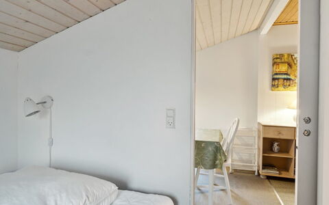 Ginette - 500M from the Sea: Wall, Interior Design, Flooring, Floor, Wood, Ceiling, Furniture, Bedroom, Bed, Room