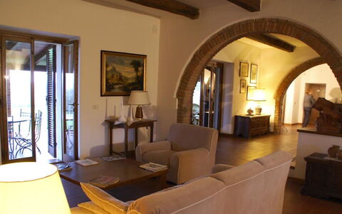 Villa del Lago: Furniture, Interior Design, Wall, Flooring, Wood, Room, Couch, Chair, Living Room, Table