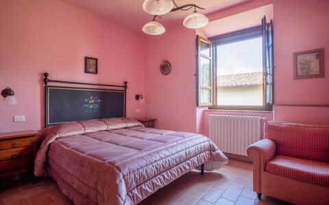 Podere dei Limoni: Bedroom, Bed, Interior Design, Furniture, Bedding, Home, Bed Sheet, Bed Frame, Room, Linens