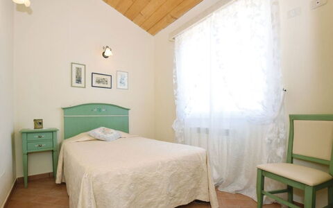 San Giuseppe Villa: Furniture, Bed, Bedroom, Interior Design, Bed Sheet, Floor, Bedding, Flooring, Wood, Ceiling
