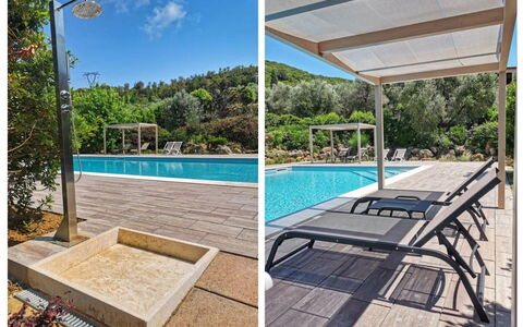 Podere della Madonna Villa: Swimming Pool, Outdoor Furniture, Resort, Composite Material, Shade, Leisure, Eco Hotel, Chair, Outdoor Structure, Outdoor Table