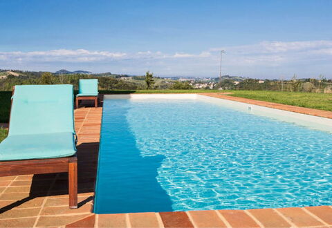 Cascina del Castello: Blue, Swimming Pool, Water, Resort, Composite Material, Eco Hotel, Shade, Villa, Outdoor Furniture, Tile