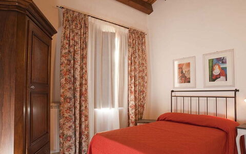 Villa dello Zingaro: Furniture, Interior Design, Wall, Bedroom, Bed, Bed Sheet, Flooring, Floor, Textile, Linens