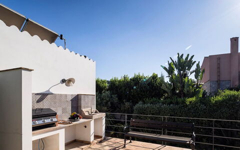 Villa dello Zingaro: Shade, Outdoor Furniture, Balcony, Landscaping, Chair, Courtyard, Backyard