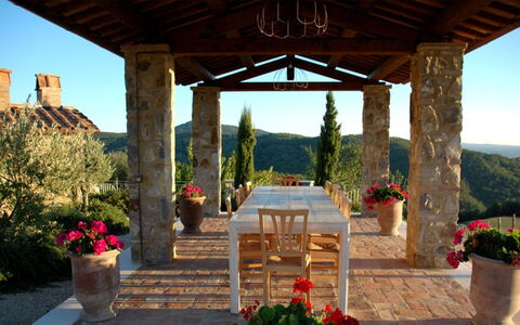 Villa Rufeno: Furniture, Table, Chair, Flowerpot, Outdoor Furniture, Outdoor Table, Garden, Patio, Column