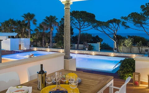Villa delle Palme: Flooring, Interior Design, Resort, Floor, Furniture, Swimming Pool, Lighting, Eco Hotel, Chair, Shade