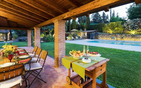Villa Etna: Furniture, Table, Chair, Resort, Interior Design, Outdoor Furniture, Kitchen & Dining Room Table, Swimming Pool, Outdoor Table, Garden