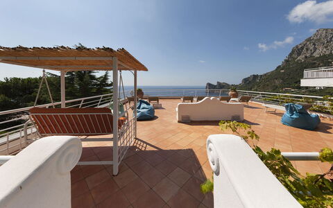 Villa Nerano: Apartment, Balcony, Chair, Resort, Eco Hotel, Hotel, Outdoor Furniture, Houseplant, Bay