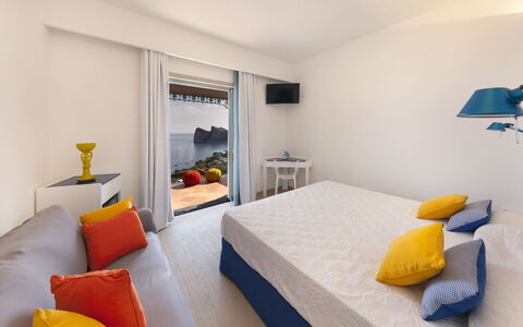 Villa Nerano: Furniture, Interior Design, Apartment, Sea, Resort, Room, Hotel, Pillow, Bedroom, Chair