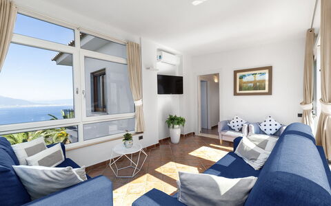 Villa Flora: Furniture, Interior Design, Apartment, Couch, Table, Chair, Resort, Room, Sea, Living Room
