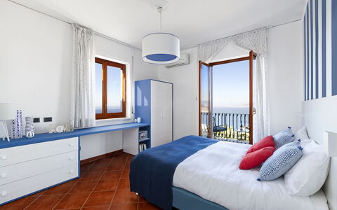 Villa Flora: Interior Design, Floor, Flooring, Furniture, Bedroom, Room, Apartment, Sea, Home, Bed