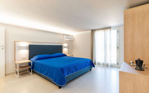 Casa sul Mare: Interior Design, Flooring, Furniture, Floor, Apartment, Resort, Room, Ceiling, Bed, Bedroom