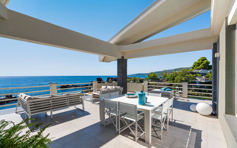 Villa del Faro: Resort, Porch, Outdoor Furniture, Balcony, Shade, Apartment, Eco Hotel, Chair, Deck, Estate