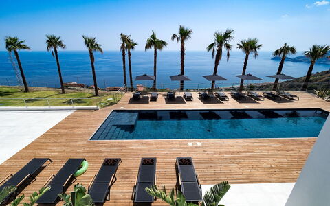 Villa Alcantara: Sea, Ocean, Coast, Resort, Sunlounger, Outdoor Furniture, Beach, Boardwalk, Plank