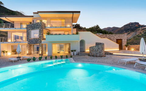 Villa Taormina- Baya Bella: Blue, Swimming Pool, Resort, Villa, Eco Hotel, Mansion, Estate, Hotel, Resort Town, Balcony
