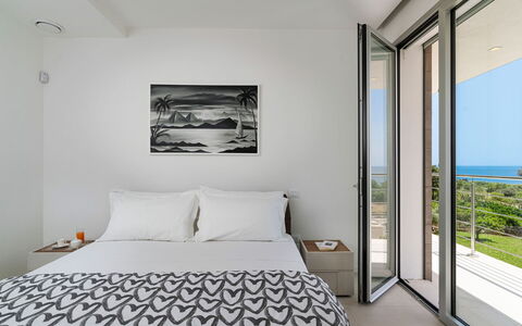 Villa Nina: Furniture, Interior Design, Wood, Floor, Flooring, Bed, Bedroom, Room, Home, Ceiling