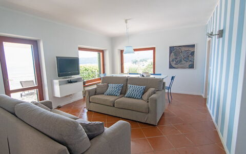 Villa Marciana: Furniture, Interior Design, Flooring, Floor, Wood, Table, Couch, Room, Chair, Living Room