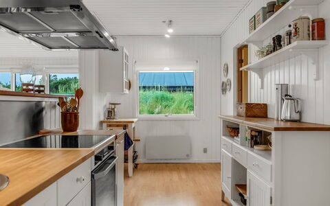 Cate - 900M from the Sea: Kitchen, Kitchen Appliance, Flooring, Wood, Interior Design, Countertop, Ceiling, Major Appliance, Floor, Home Appliance
