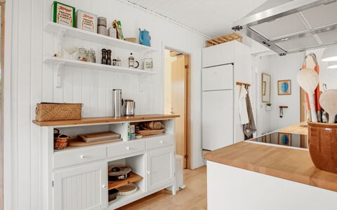 Cate - 900M from the Sea: Furniture, Kitchen, Interior Design, Cabinetry, Flooring, Countertop, Wood, Floor, Ceiling, Kitchen Appliance