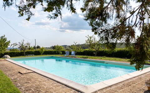 Poggio Padule: Swimming Pool, Composite Material, Resort, Garden, Shade, Water Feature, Landscaping, Eco Hotel, Outdoor Furniture, Backyard