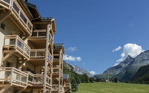 Peisey-Nancroix 101: Architecture, Apartment, Home, Balcony, Condominium, Hotel, Mountain Village, Lumber, Villa