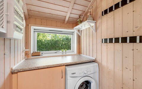 Kuisma - 1.1Km to the Fjord: Wood, Ceiling, Wood Stain, Major Appliance, Plank, Hardwood, Design, Plywood, Kitchen, Washing Machine
